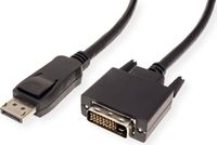 Value DisplayPort Kabel DP Male - DVI-D Male, zwart, 5 m