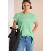 Cecil Shirt met boothals en mesh inzet