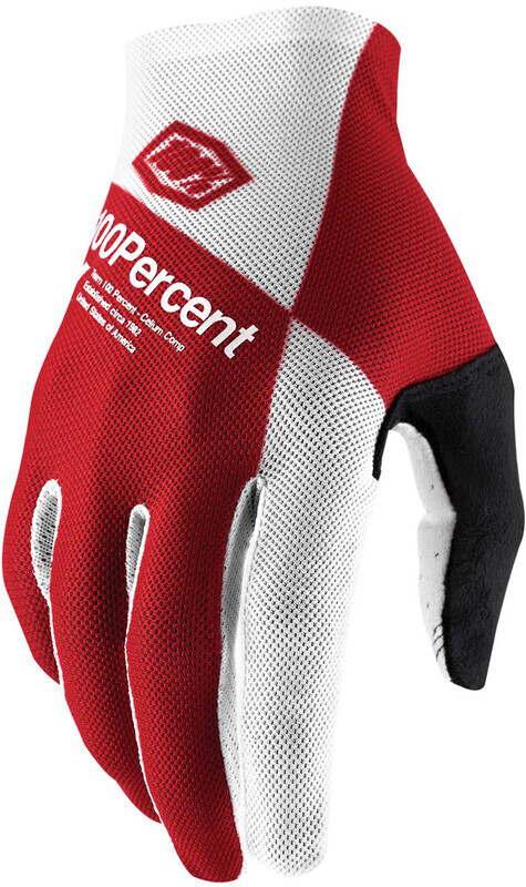 100% Celium Gloves, cherry/silver