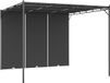 vidaXL Tuinprieel met zijgordijn 3x3x2,25 m Antraciet