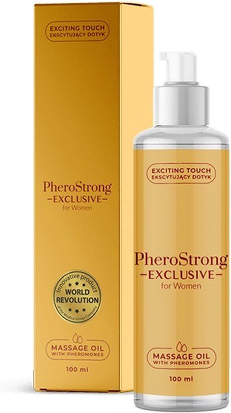 PheroStrong Massage Olie Voor Vrouwen Met Vanille & Jasmijn - 100ml