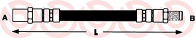 Brembo T85057 remslangen