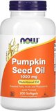 Now Foods Pumpkin Seed Oil 1000 mg (200 softgels) Unflavoured