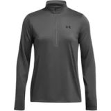 Under Armour Tech 1/2 Zip- Solid-GRY Dames Sporttrui - Castlerock - Zwart