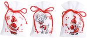 Vervaco Kruidenzakje Kit Kerst Kerstkabouters Set van 3 Borduurpakket