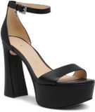 Guess Idas Dames Platform Stiletto Sandalen Zwart Leer EU 40