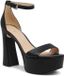 Guess Idas Dames Platform Stiletto Sandalen Zwart Leer EU 40