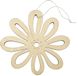 Glorex Hobby Houten Vormen Decoratie Hanger Bloem Beige 17x16 cm