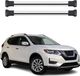 Nissan Rogue Sport (2017-2019) Porte-bagages de toit en aluminium gris