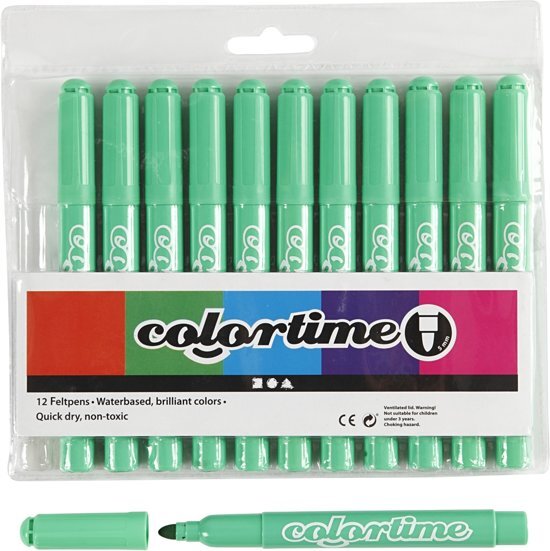 Colortime stift 5 mm lijn lichtgroen 12 stuks