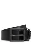 BOSS Leren Riem Cole Ant Belt W110 Black Zwart