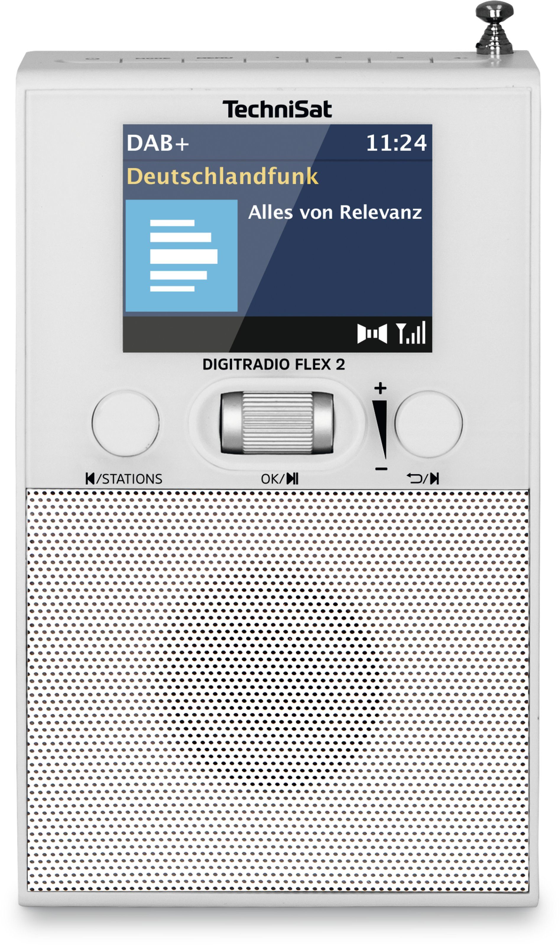 TechniSat DigitRadio Flex 2 Draagbare DAB+ Radio - FM - Bluetooth - Wit