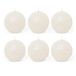 SPAAS Rustieke geurloze bolkaars 80 mm, ± 24 uur - wit