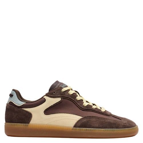 HOFF Park leren suède sneakers - donkerbruin/ecru