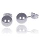 LGT JWLS LGT Jewels Stud oorbellen Bol 4mm Zilverkleurig