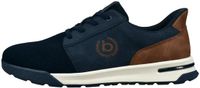 Bugatti Baskets 321-AWP02 Heren Lage Sneakers Donkerblauw/Cognac Leer Synthetisch Kunststof Zool Veters Ademend Logo Lente/Zomer 2026 Maat 42