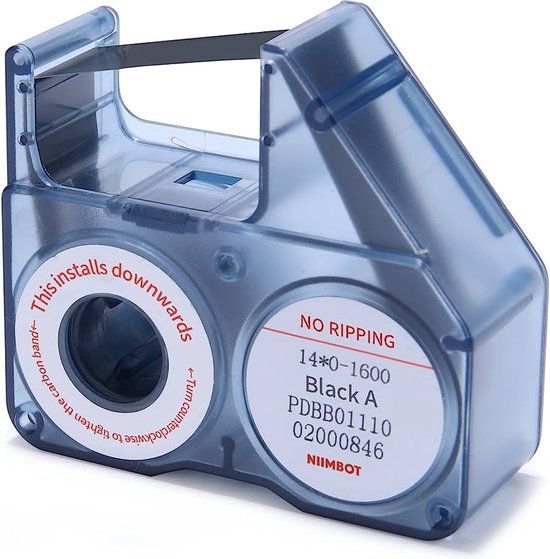 Niimbot B18 Ribbon - Black - 12mm - Thermal Transfer Tape Label