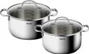 Tefal Infinite Set de casseroles 20/24 cm Inox - Convient pour induction