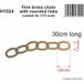 Messing Fein Kette mit abgerundeten Gliedern
