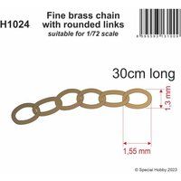 Messing Fein Kette mit abgerundeten Gliedern