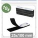 Quadrios 25CA654 Klittenband punten Om vast te plakken Haak- en lusdeel (l x b) 25 mm x 100 mm Zwart 10 stuk(s)