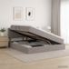 vidaXL Opbergbed met matras en hoofdeinde Taupe 160 x 200 cm fluweel