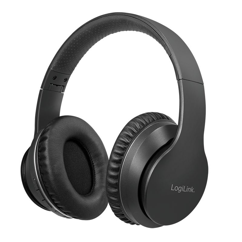 LogiLink BT0053 - Draadloze Over-Ear Hoofdtelefoon - Bluetooth 5.0 - Zwart