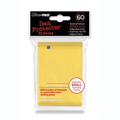 Ultra Pro Sleeves Small Yellow 62 x 89 mm