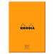 RHODIA 194051C - Box met Memoblok N°11 Oranje - A7-8,5 x 11,5 cm - Dot (Stippen) - 240 Afscheurbare Vellen 80 g/m² - Praktisch en Compact - Collectie Rhodiatime