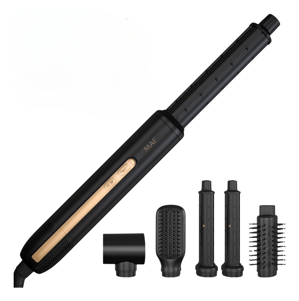 MAE® Airstyler II 5-in-1 Multistyler - Hairwrap - Hair Styler - Black/Gold