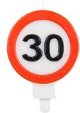 Folat Kaars 30 Jaar Verkeersbord