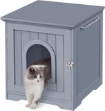 Holland Connections Chat - Meuble pour litière - Gris - Bois