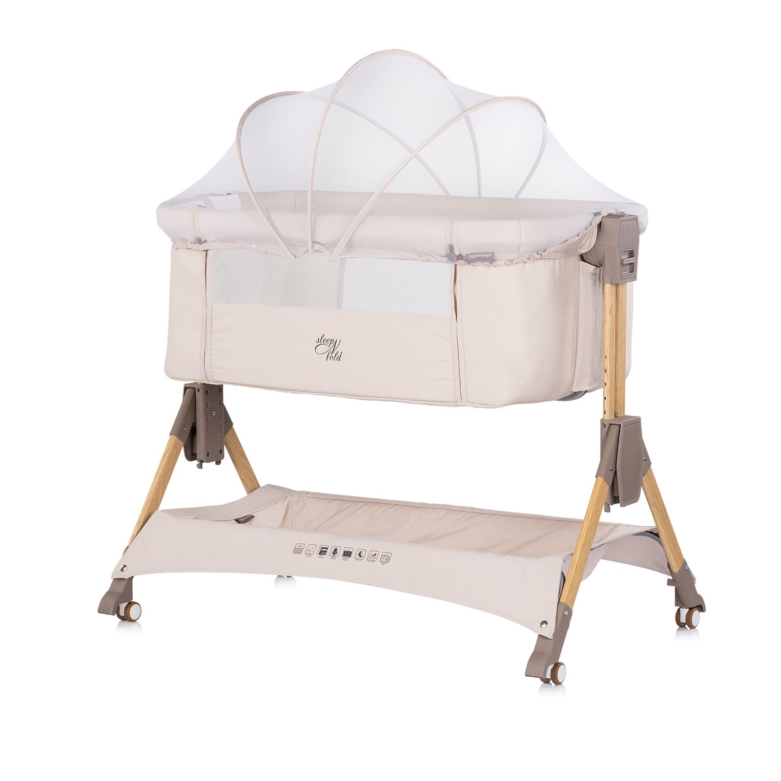 Chipolino Co-Sleeper SleepNFold Cashmere