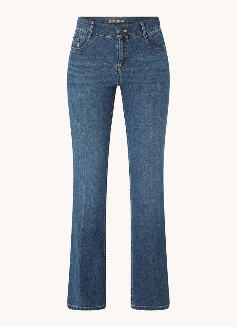 Gardeur Zuri Mid Waist Bootcut Jeans - Biologisch Katoenblend