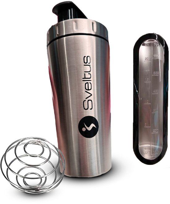 Sveltus Roestvrijstalen fles Sveltus Shaker zilver 750 ml