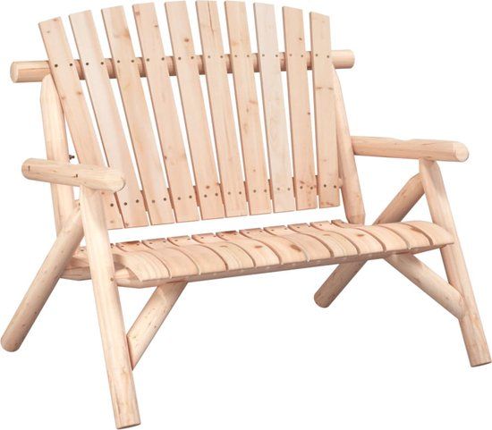 vidaXL Tuinbank - 2-zits - 119x85x98 cm - Massief Vurenhout