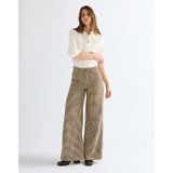 Wrangler Canyon Pantalon Coupe Ample Pied-de-poule Bison Taille 24 x30