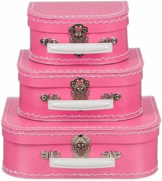 - Kinderkoffertje roze 25 cm