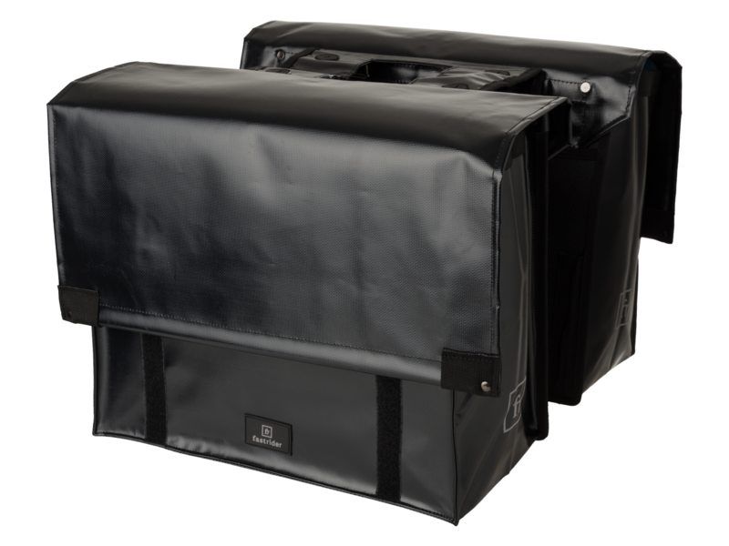 FastRider Cargo Tarpaulin Double Pannier Bag Black - 46L