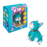Rocco Giocattoli Kibo Blue, interactieve Franse bulldog, voor kinderen vanaf 5 jaar, twee spelmodi