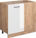 Vicco R-Line Hoekkast – 86 cm WB Marmer Wit Hoogglans