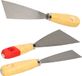 Bruder Mannesmann Set de couteaux à mastic 3 pièces - 50 mm - 60 mm - 80 mm - acier - bois