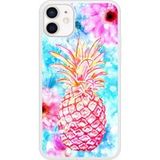 Apple Bedrukt siliconen hoesje compatibel met iPhone 12 Ananas