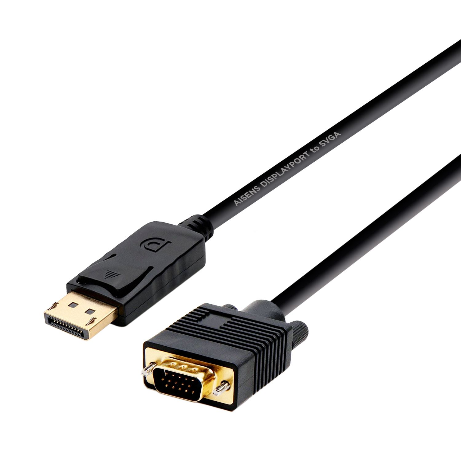 AISENS A125-0365 DisplayPort naar VGA Adapter Kabel - 2m - Zwart