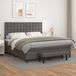 Maison Exclusive - Lit boxspring avec matelas gris 160x200 cm Simili cuir