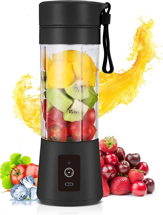 Costor Blender To Go – Draagbare Blender – Portable Blender – Draadloos – USB C Oplaadbaar - Zwart