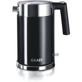 Graef WK 62 - Waterkoker - 1.5 liter - 2.2 kW - roestvrij staal/ acryl zwart