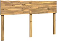 vidaXL - Live - Edge - Hoofdbord - ROSTOCK - Wit - 120 cm - Massief Acacia Hout