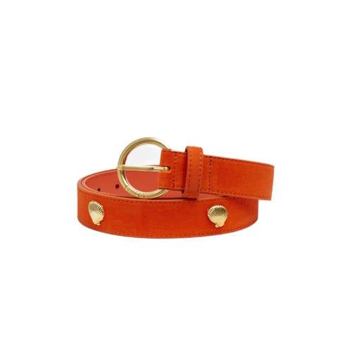 Fabienne Chapot Studded Shell Belt orange