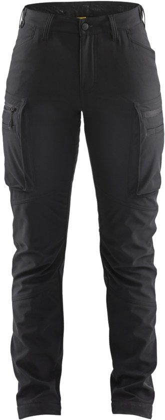 Blåkläder Dames softshell service winterwerkbroek 7177-2513 - Zwart - Maat 40